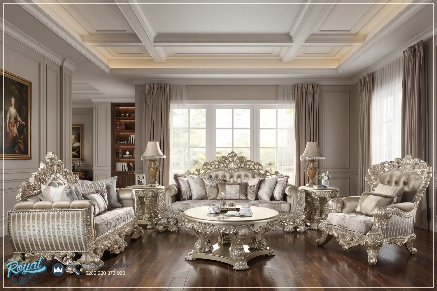 Koleksi Terbatas Kursi Tamu Sofa Set Bianca Europe Style Mewah Terbaru Sofa Tamu Royal Koleksi Terbatas Kursi Tamu Sofa Set Bianca Europe Style Mewah Terbaru Sofa Tamu Royal