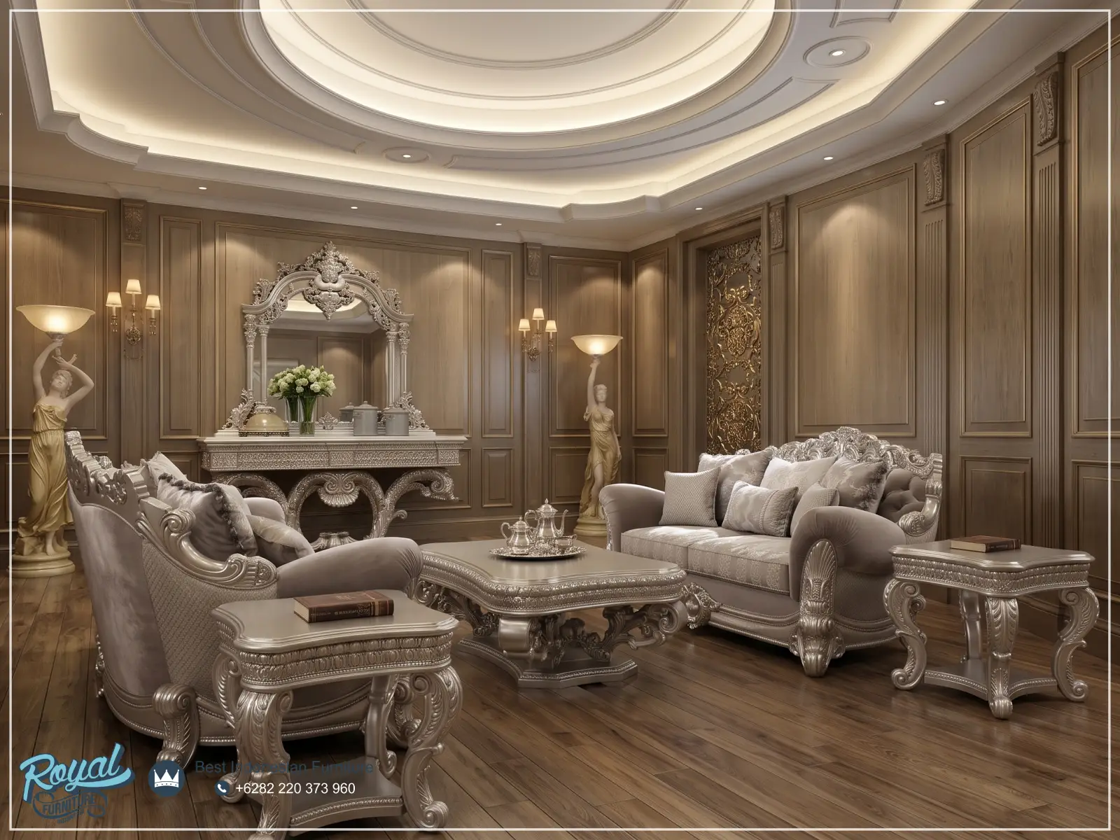 Model Sofa Mewah Klasik Ruang Tamu Eropa