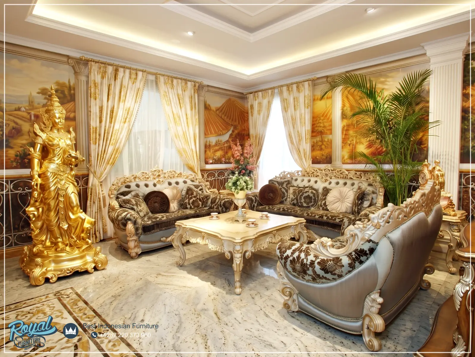 Set Sofa Tamu Ukiran Mewah Beyond Luxury