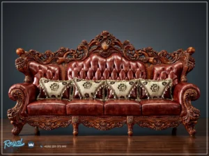 Sofa Mewah Kulit Asli Jepara