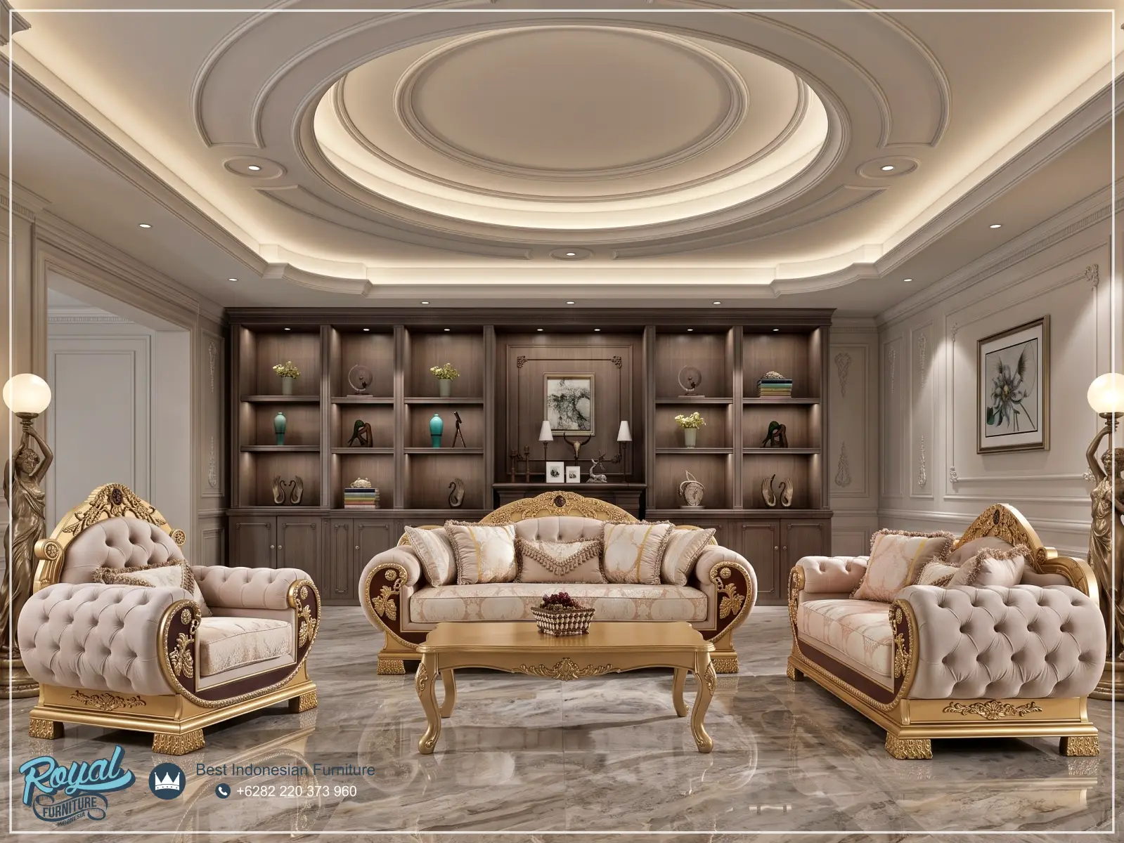 Sofa Ruang Tamu Mewah Klasik Haute Couture